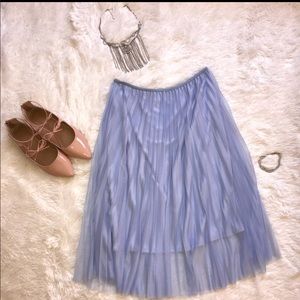 Ballerina skirt.  Periwinkle